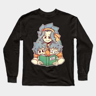 Levy + Trouble Twins sticker Long Sleeve T-Shirt